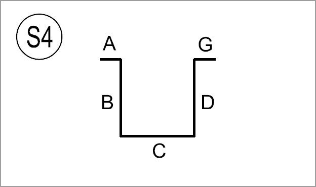 Rebar Bend Type Chart